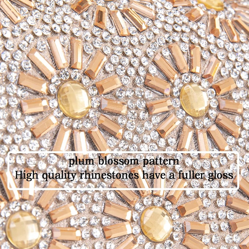 BBTT.ful Shoulder Bags Crossbody Bag Purses Handbags Crystals Rhinestone Evening Bag for Women Clutch Purse with Chain - Image 4